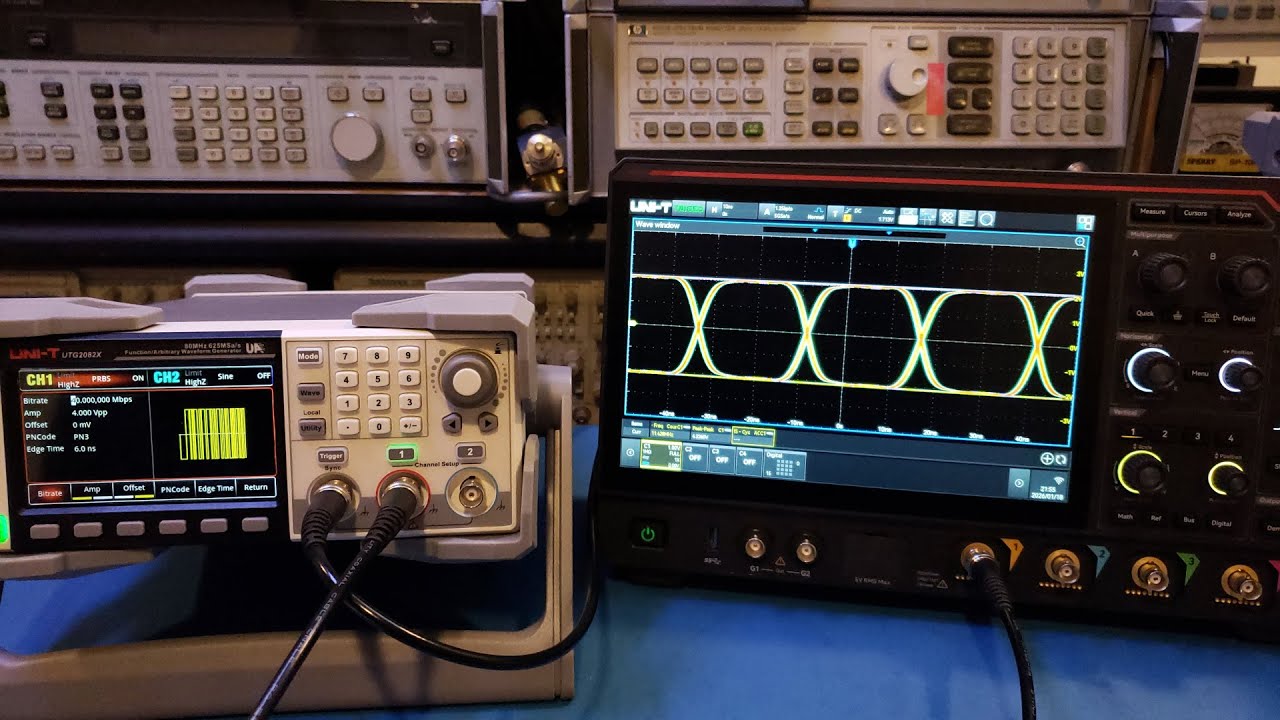 Генератор произвольных сигналов UNI-T UTG2082X 80 МГц, расширенные возможности.