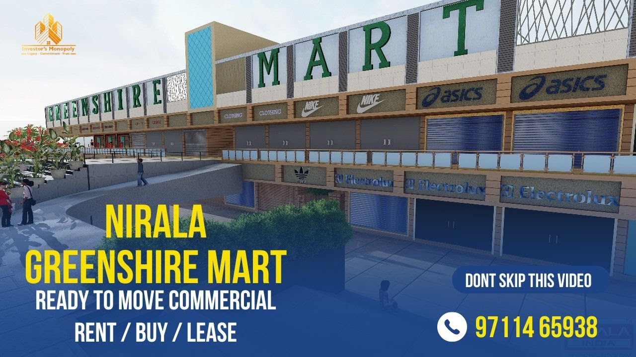 Nirala Greenshire Mart Ready to move Shops available for Sale Rent