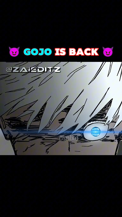 GOJO'S COMEBACK 😱🤯 #shorts #gojodeath #gojo #jujutsukaisen #anime