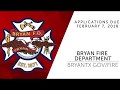 Bryan Fire Department Recruiting