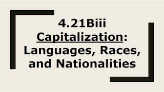 Capitalizing Languages, Races, and Nationalities vid