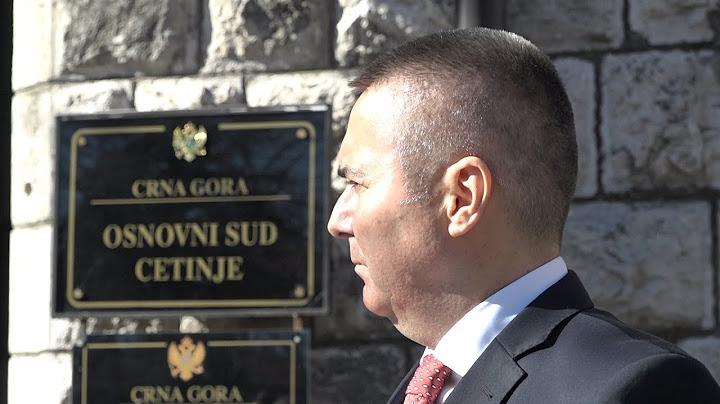 RTV Cetinje - Odrzan glavni pretres na suđenju Veselinu Veljoviću