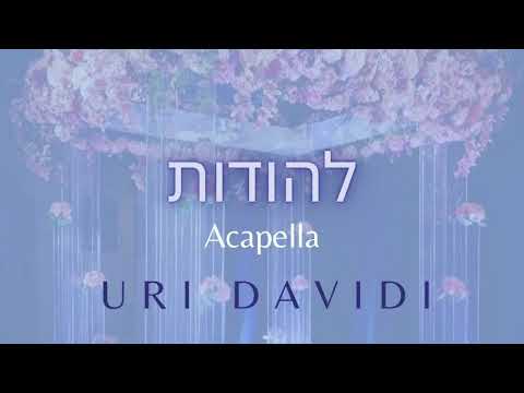 URI DAVIDI - Lehodos (Acapella) | אורי דוידי - להודות (ווקאלי)