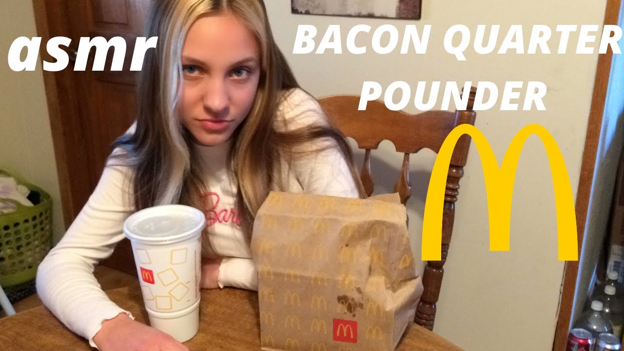 ASMR MCDONALD'S BACON QUARTER POUNDER *EATING SOUNDS*