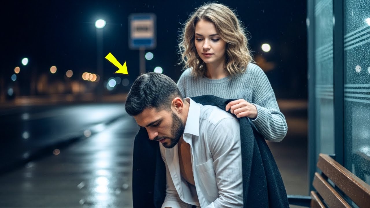 “You’re Coming With Me” —A Shy Nurse Found a CEO Freezing at the Bus Stop… and Took His Home