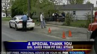 Girl Attacked By 2 Pit Bulls Thanks Rescuer
