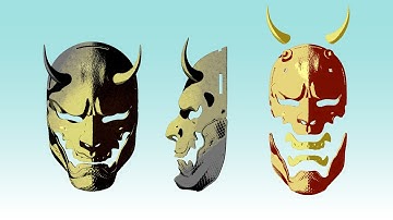 Full Oni Mask Tutorial | From Sculpting to 3D Printing