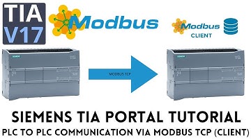 Siemens S7 1200 PLC modbus TCP client tutorial | TIA portal