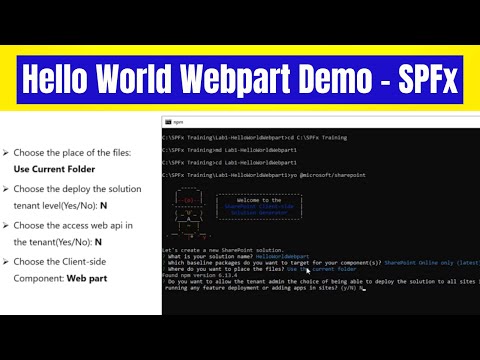 Understanding SPFx WebPart
