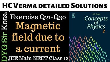 Magnetic field due to a current HC verma  solutions JEE Main NEET Class 12