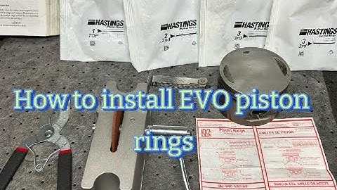 How to install Piston rings on an EVO Engine