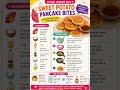 Sweet Potato Pancake Bites! #toddlerfood #quickmeals #toddlermeals#sweetpotatorecipes