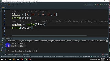 How to to convert a list to a tuple in Python