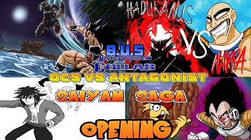 BackUpSquad Collab OCS VS ANTAGONIST SAIYAN SAGA OPENING #collab #animationcollab #artcollaboration