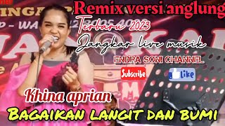 khina aprian||bagaikan langit dan bumi||cover orgen tunggal