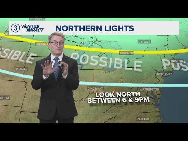 Northern lights could be on display in Northeast Ohio this week