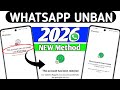 WhatsApp Ban New process 2026 | this account cannot be longer use WhatsApp New work solve Fix 100%