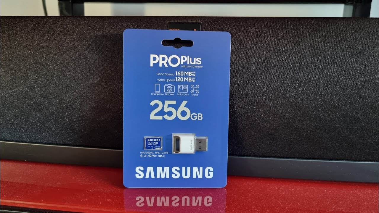 Samsung PRO Plus Card Reader test UHS-I/U3 A2 V30 (MB-MD256KB/WW