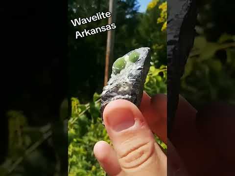 Wavelite From Arkansas, Looks Like A Lime! #crystals #gems #minerals #rocks #mining