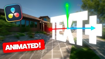 3D Text Tracking in Davinci Resolve | Real Estate Video Effect