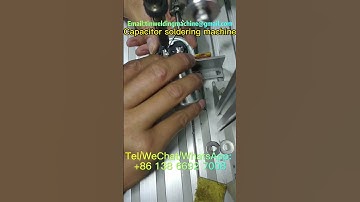 Capacitor soldering machine