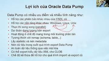 Buổi 14 - 16.Chuyển dữ liệu cơ sở dữ liệu Oracle  | Trần Văn Bình Oracle Database Master
