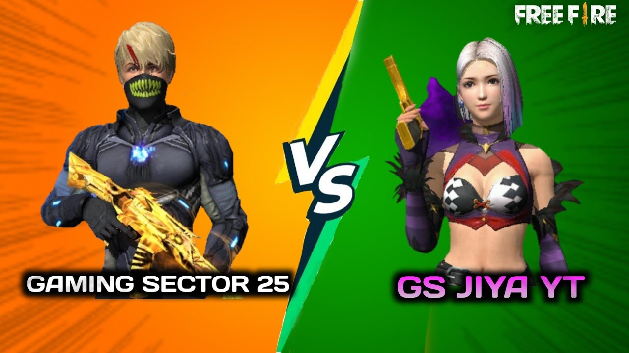 GAMING SECTOR 25 VS GS JIYA YT 1vs1 || Only desert eagle chalange ||GARENA FREE FIRE || Must watch..