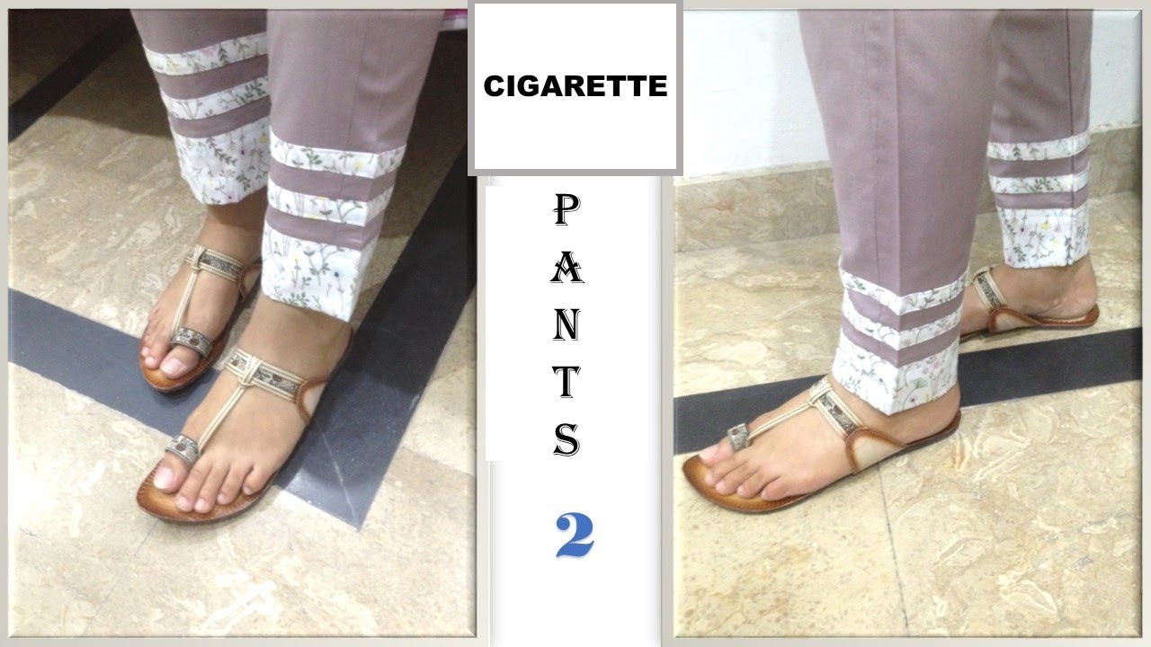 Narrow Palazzo/Cigarette Pants||Cutting Tutorial||By Stitching MadeEasy
