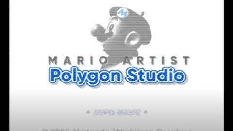 Mario Artist   Polygon Studio - Nintendo 64DD - Intro & Title Screen