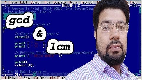 GCD and LCM using while loop