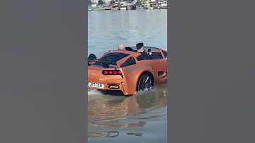 شاهد لأول مرة سيارة تيسر في الماء او البحر 