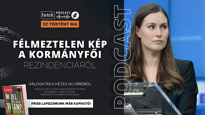Tárgyiasított nők: hogy néznek fel ezután a kislányok a finn miniszterelnökre? | Ez történt ma