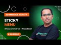 How to Enable Sticky Navigation in WordPress | WoodMart | WooCommerce Tutorial