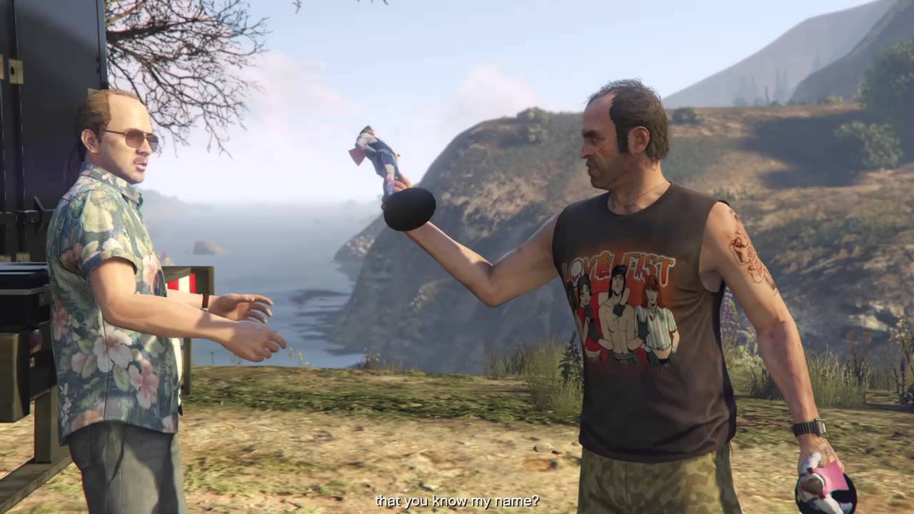Grand Theft Auto V Heist Cutscene Trevor Gets Caught By The Police