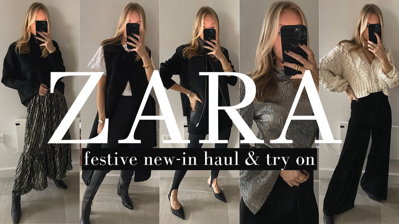 ZARA NEW-IN HAUL & TRY-ON  FESTIVE PIECES INCLUDED 