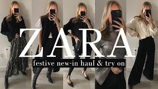 ZARA NEW-IN HAUL & TRY-ON | FESTIVE PIECES INCLUDED