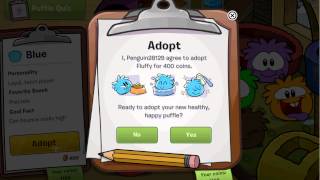 Club Penguin - Adopting your first puffle