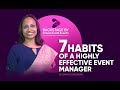 7 habits of a highly effective event manager  dreamcraft events  event managers  bangalore