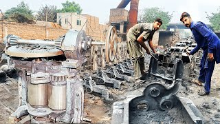 The Most Amazing Manufacturing Process of Sugar Cane Crushing Machine by Tractor | How Its Made