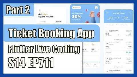 [Flutter] Flutter Live Coding EP711 (Ticket Booking App Part 2)