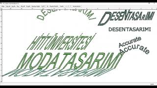 Desen Tasarımı - Accurate 4 Yazı Yazmadüzeltme