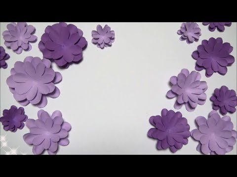 ペーパーフラワー 簡単 紙で綺麗な花の作り方 Diy Paper Flower Easy How To Make Beautiful Flowers With Paper Youtube