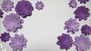 ペーパーフラワー 簡単 紙で綺麗な花の作り方 Diy Paper Flower Easy How To Make Beautiful Flowers With Paper Youtube