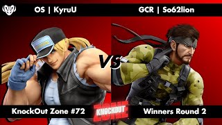 Knockout Zone - Ssbu Winners Round 2 - Kyruu Terry Vs So62Lion Snake
