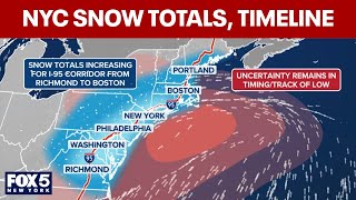 Nyc Winter Storm Latest Updated Totals, Timeline