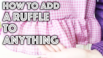 How To Gather On A Serger| Sew Anastasia