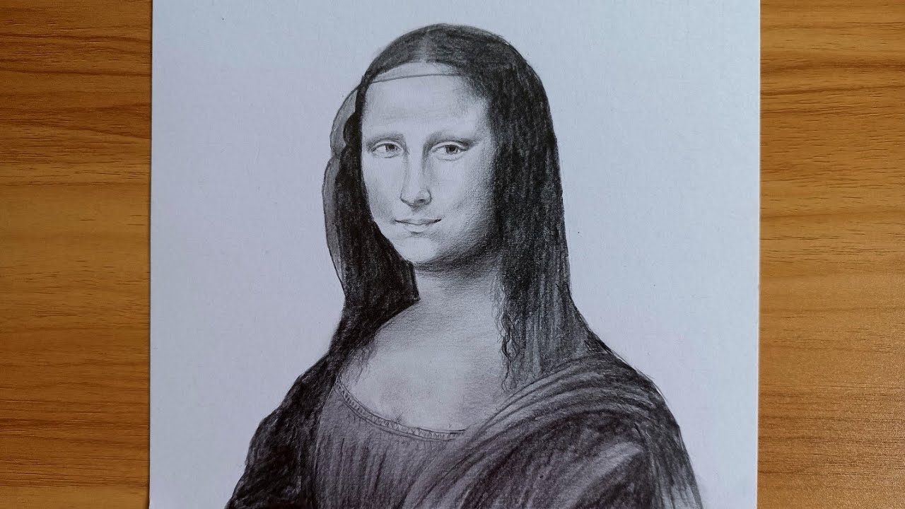 Mona Lisa Artwork Drawing by Naresh Vasava | Saatchi Art
