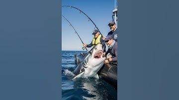 POV: You’re hinches from a boat-side shark attack in the middle of the ocean #pov #ai #shark #attack