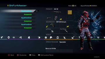 PS3 COD Ghosts Unlock All, Level 60 and Max Prestige, Max Squad points and More!