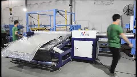 Semi-Automatic mattress compression roll packing machine